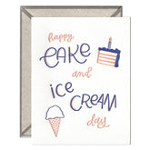 Cake & Ice Cream Day card